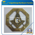 Antikes Gold Finishing Masoniccar Emblem